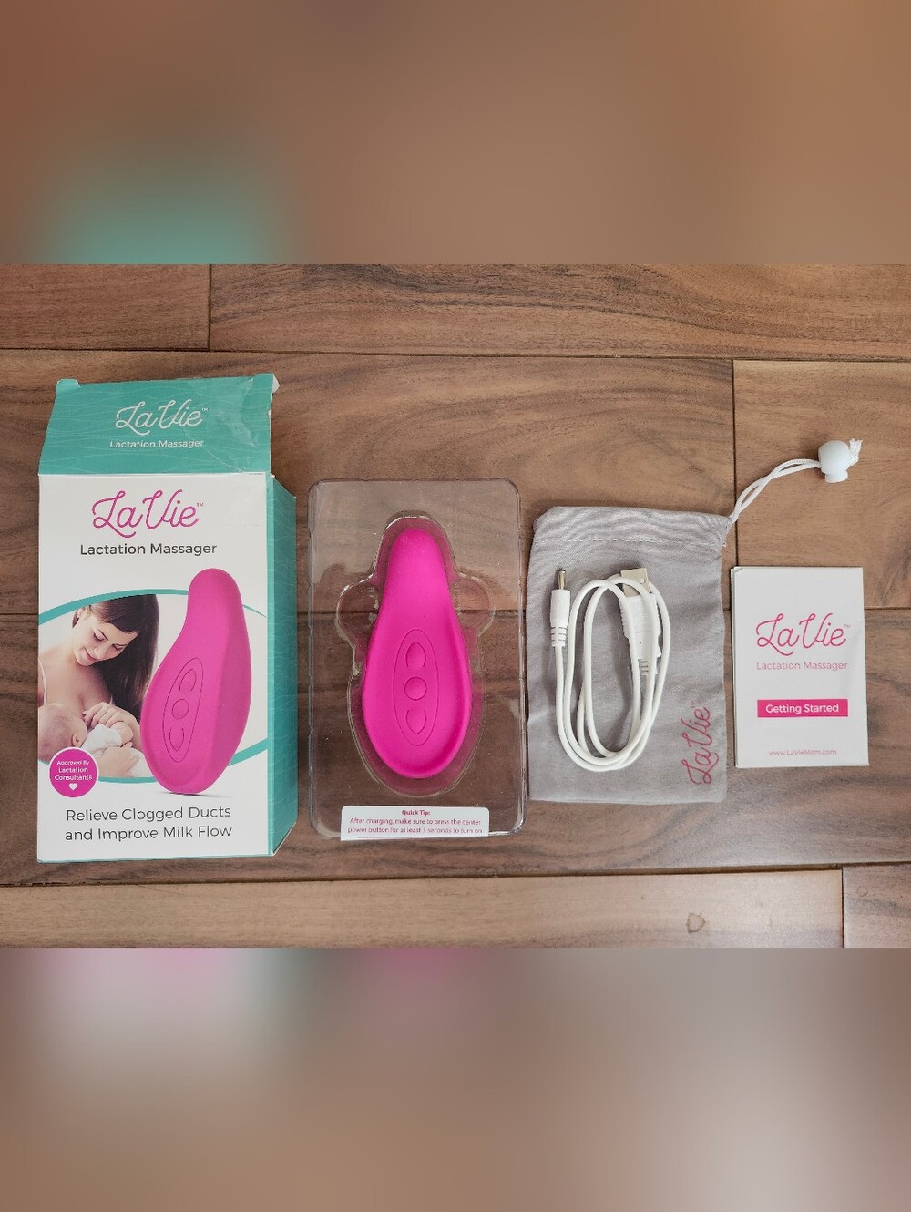 La Vie Lactation Massager Pink